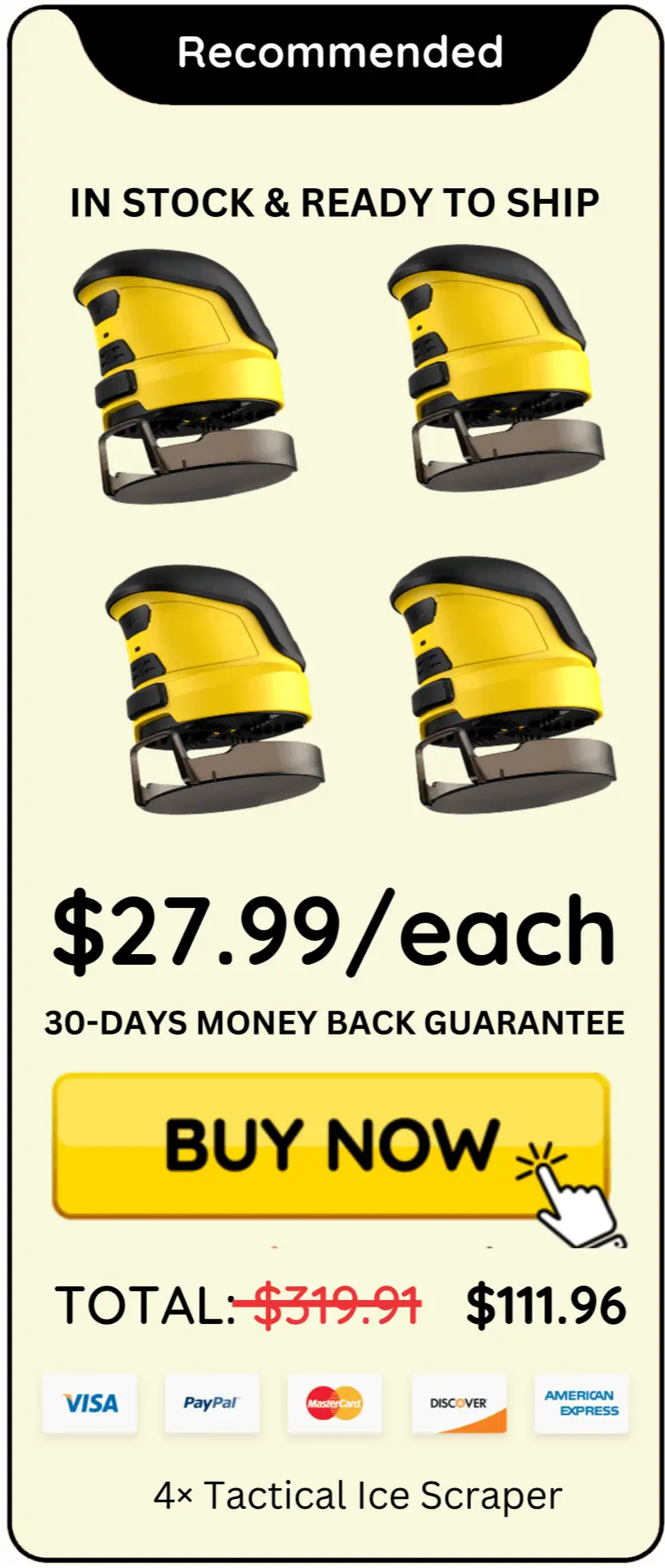 Tactical Ice Scraper offer price 